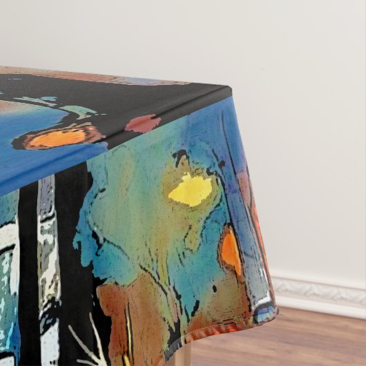 mit einem Abstrakten Kinda-Day-Tablett Tischdecke (Beispiel)