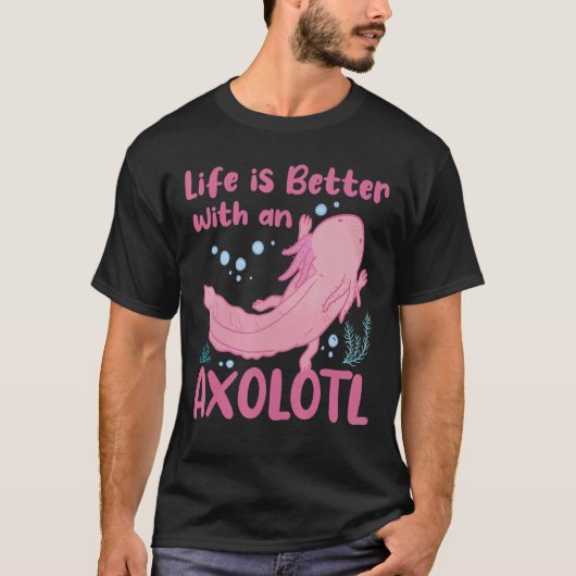 Mit einem Axolotl-mexikanischen Salamander ist das T-Shirt (Vorderseite)