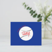 Mit einem Ball im Lager Postkarte (Stehend Vorderseite)