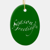 Mit einem Band versehene Keramikornament (Hinten)