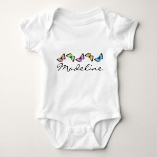 "Mit einem Band versehene Schmetterlinge " Baby Strampler
