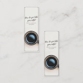 Mit einem Buch-Lesezeichen Mini Visitenkarte (Vorne/Hinten)