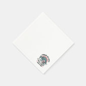 Mit einem Buch und einer Katze aufgerollt - Gemütl Serviette (Ecke)