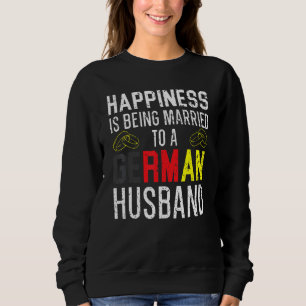 Mit einem deutschen Ehemann verheiratet Frau Deuts Sweatshirt