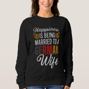 Mit einem deutschen Ehemann verheiratet Frau Deuts Sweatshirt