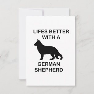 Mit einem deutschen Hirten ist das Leben besser Dankeskarte