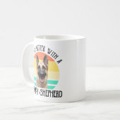 Mit einem deutschen Hirten ist das Leben besser. Kaffeetasse (Vorderseite Links)