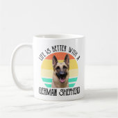 Mit einem deutschen Hirten ist das Leben besser. Kaffeetasse (Links)