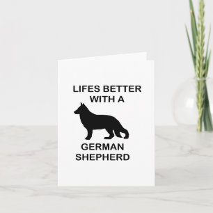 Mit einem deutschen Hirten ist das Leben besser Karte