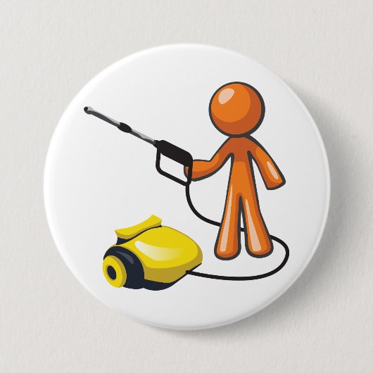 Mit einem Druckwäscher Button (Vorderseite)