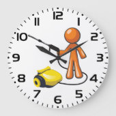 Mit einem Druckwäscher Große Wanduhr (Vorderseite)