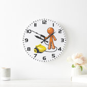 Mit einem Druckwäscher Große Wanduhr