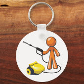 Mit einem Druckwäscher Schlüsselanhänger