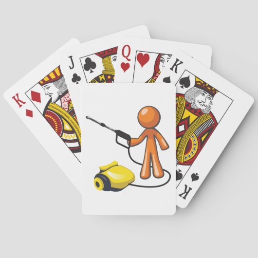 Mit einem Druckwäscher Spielkarten (Rückseite)