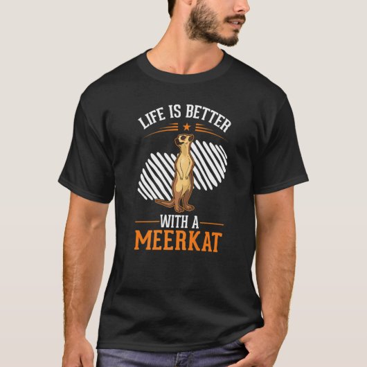 mit einem Erdmännchen T-Shirt (Vorderseite)