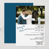 Mit einem Foto Einladung (Vorne/Hinten)