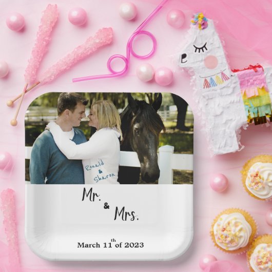 Mit einem Foto Pappteller (Party)