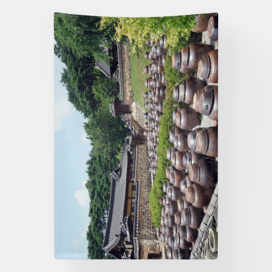 Mit einem Foto von Südkorea entworfen, bedruckt Banner (Vertikal)