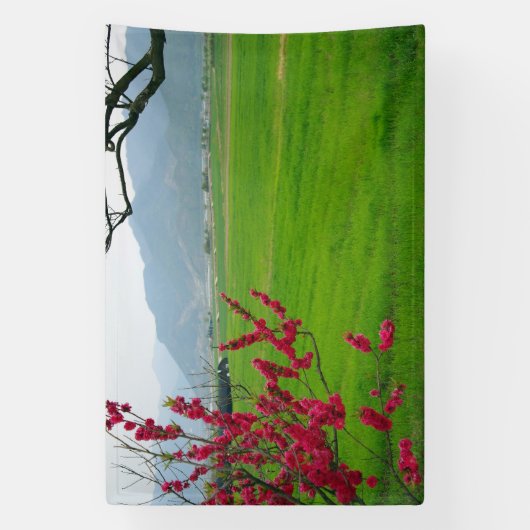 Mit einem Foto von Südkorea entworfen, bedruckt Banner (Vertikal)