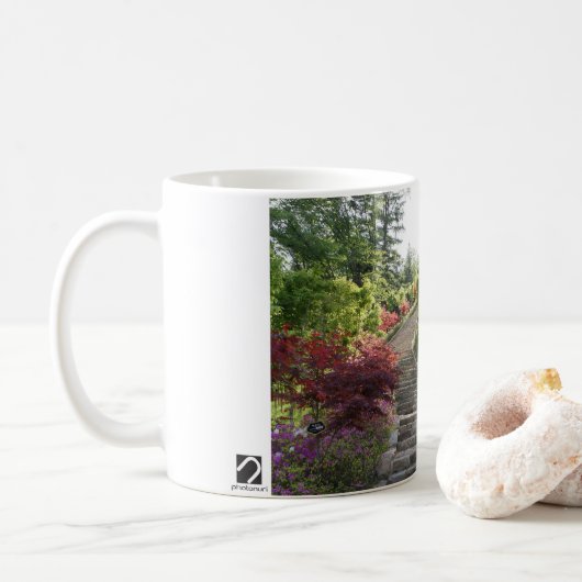 Mit einem Foto von Südkorea entworfen, bedruckt Kaffeetasse (Mit Donut)