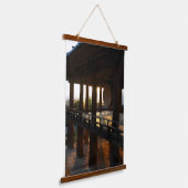 Mit einem Foto von Südkorea, Vertica Wandteppich Mit Holzrahmen (Gewinkelt)