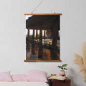 Mit einem Foto von Südkorea, Vertica Wandteppich Mit Holzrahmen (Schlafzimmer)