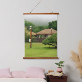 Mit einem Foto von Südkorea, Vertica Wandteppich Mit Holzrahmen (Schlafzimmer)