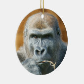 Mit einem Gorilla konfrontiert Keramik Ornament (Rechts)