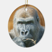 Mit einem Gorilla konfrontiert Keramik Ornament (Links)