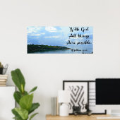 Mit einem Gott-Poster Poster (Heimbüro)