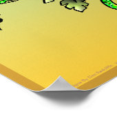 Mit einem guten Buch aufrollen Poster (Ecke)