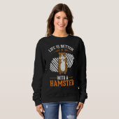 mit einem Hamsterrad Hamster Sweatshirt (Vorne ganz)