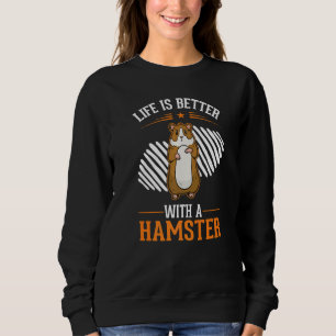 mit einem Hamsterrad Hamster Sweatshirt