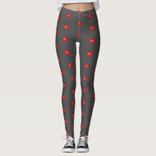 mit einem Kuss versiegelt Liebeszitate Leggings