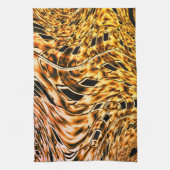 Mit einem leichten Schatten von Korallen in Gold g Geschirrtuch (Vertikal)