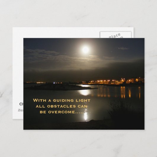 Mit einem Leiten leichte Hindernisse kann... Postkarte (Vorne/Hinten)