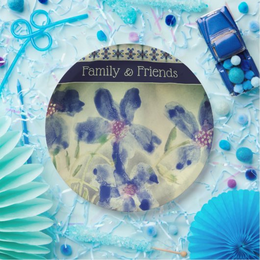 mit einem Mix von Mustern Pappteller (Party)