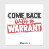 mit einem Optionsschein zurückkommen Aufkleber (Blatt)