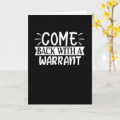 mit einem Optionsschein zurückkommen Karte (Gelbe Blume)