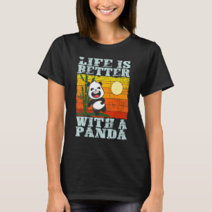 Mit einem Panda Bärentiergerät 3 T-Shirt