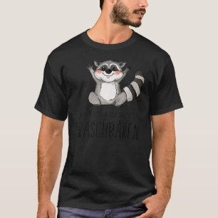mit einem racoon süße Tier Haustier deutsches Zita T-Shirt