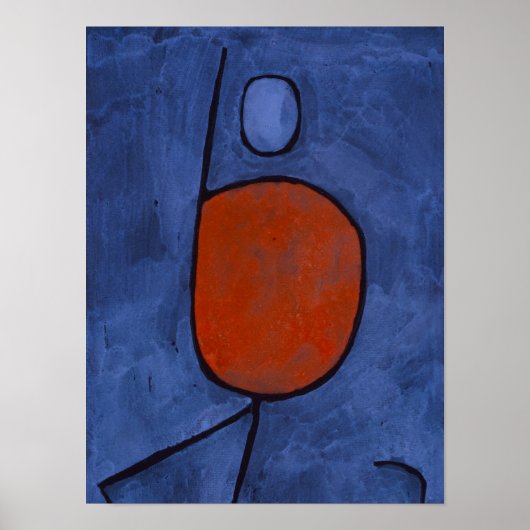 Mit einem Regenschirm, 1939 von Paul Klee Poster (Vorne)