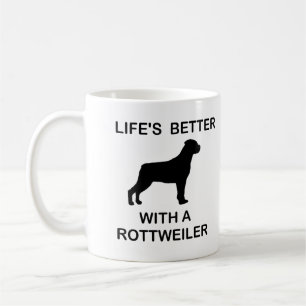 Mit einem Rottweiler ist das Leben besser Kaffeetasse