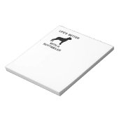 Mit einem Rottweiler ist das Leben besser Notizblock (Rotiert)