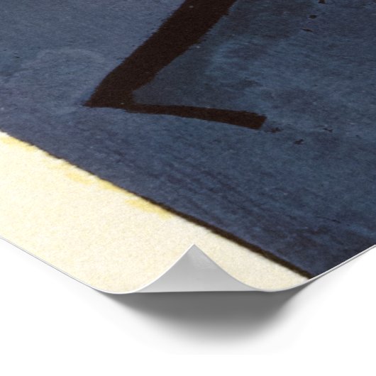 Mit einem Schirm von Paul Klee Poster (Ecke)