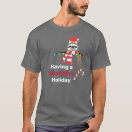 Mit einem SlothMas Weihnachtslicht für Feiertage T-Shirt