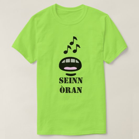 mit einem Song in schottisch-gälisch-wadenn òran T-Shirt (Design vorne)