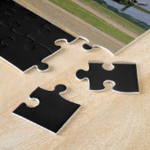 Mit einem Taxi fahrendes B17, rechte Front_WWII Puzzle (Seite)