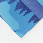 Mit einem Weihnachtsbaum die Straße hinunter fahre Fleecedecke (Ecke)