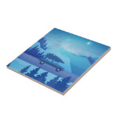 Mit einem Weihnachtsbaum die Straße hinunter fahre Fliese (Seite)